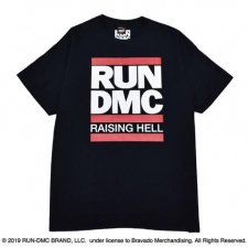 RAPTEES(ラップティーズ) RUN DMC RAISING HELL S/S TEE (ランディーエムシー半袖Tシャツ) BLACK