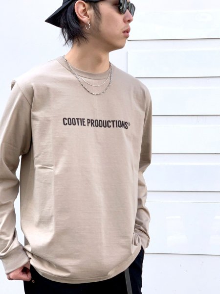 COOTIE Print CrewneckSweatshirt Beige-