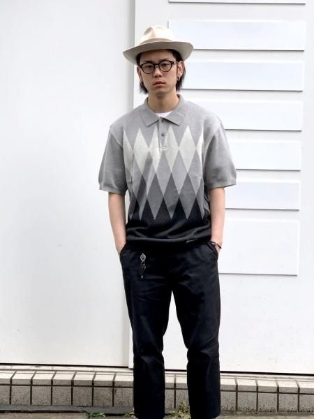 WACKO MARIA (ワコマリア) KNIT PORO SHIRT(ニットポロシャツ) GRAY