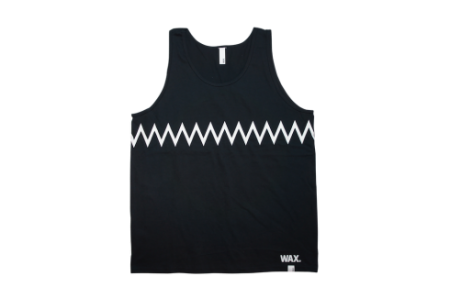 The Hard Man ザハードマン Wax Zigzag Tank Top プリントタンクトップ Black The Hard Man ザハードマン Wax Zigzag Tank Top プリントタンクトップ Black