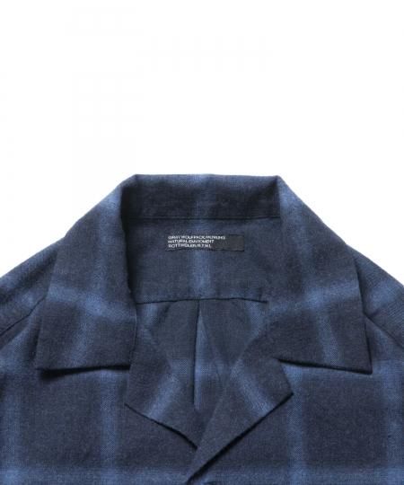 ROTTWEILER (ロットワイラー)Check Open Collar LS Shirt