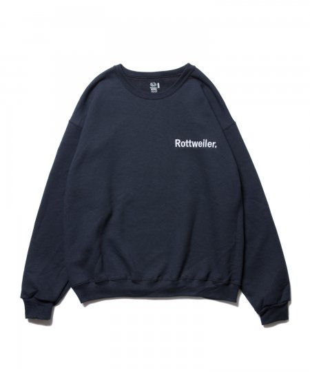 ROTTWEILER (ロットワイラー)Logo Sweater(クルーネックスウェット) BLACK