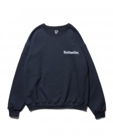 ROTTWEILER (åȥ磻顼)Logo Sweater(롼ͥåå) BLACK