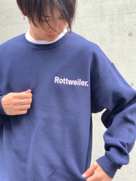 ROTTWEILER (ロットワイラー)Logo Sweater(クルーネックスウェット) NAVY