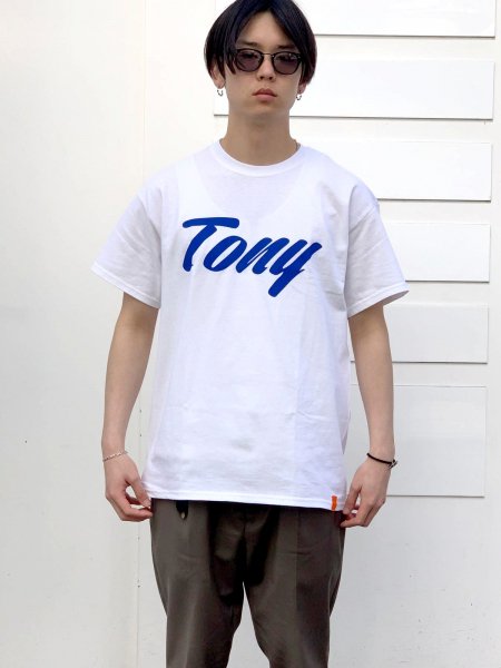 TONY TAIZSUN (トニータイズサン) TONY LOGO TEE (プリント半袖TEE) WHITE