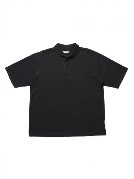 COOTIE (クーティー) Seed Stitch Skipper S/S Tee (ポロTee) Black