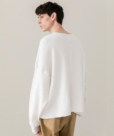 DELUXE (デラックス) CONNOR (L/S サーマルTシャツ) WHITE