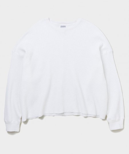 DELUXE (デラックス) CONNOR (L/S サーマルTシャツ) WHITE