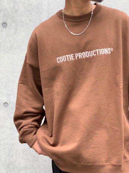 COOTIE (クーティー) Embroidery Crewneck Sweatshirt (COOTIE LOGO