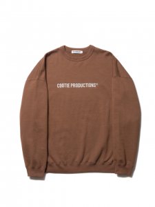 COOTIE (ƥ) Embroidery Crewneck Sweatshirt (COOTIE LOGO)   (ɽ롼ͥåå) Brown
