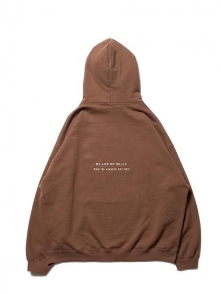 COOTIE (クーティー) Embroidery Pullover Parka (COOTIE LOGO) (刺繍プルオーバーパーカー) Brown