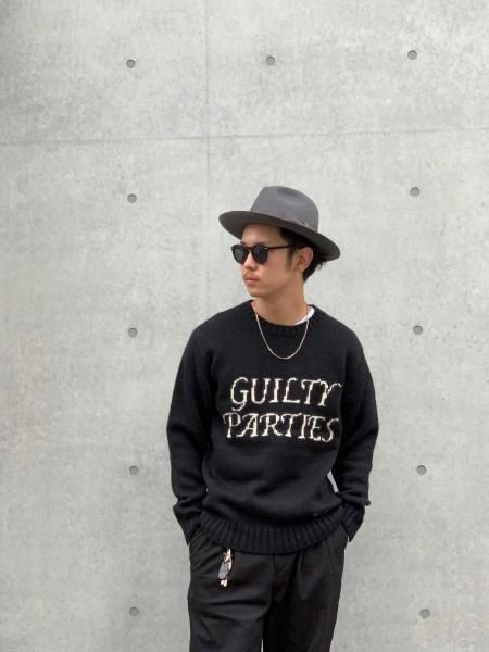 WACKO MARIA ワコマリア 16SS 16SS-WMK-KN01 GUILTY PARTIES CLASSIC CREW NECK SWEATER クラシック クルーネック セーター ニット ブラウン系 M約45cm袖丈