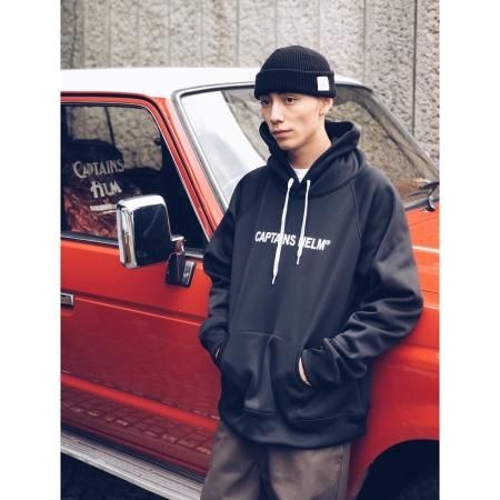 CAPTAINS HELM (キャプテンズヘルム) #TRADEMARK TEC HOODIE (プルオーバーパーカー) BLACK