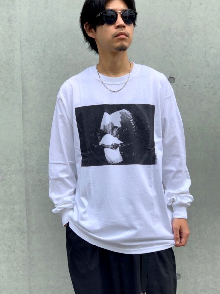 RAPTEES(ラップティーズ) BIG L PHOTO L/S TEE ( 半袖Tシャツ) WHITE