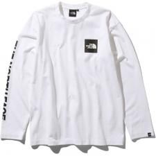 THE NORTH FACE (Ρե) L/S SQUARE LOGO TEE (󥰥꡼֥ƥ) WHITE