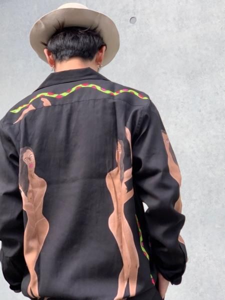 WACKO MARIA (ワコマリア) OPEN COLLAR SHIRT (オープンカラー