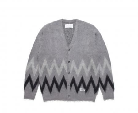 WACKO MARIA (ワコマリア) ZIGZAG MOHAIR CARDIGAN (モヘア ...