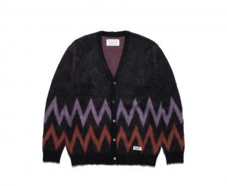 WACKO MARIA (ワコマリア) ZIGZAG MOHAIR CARDIGAN (モヘア