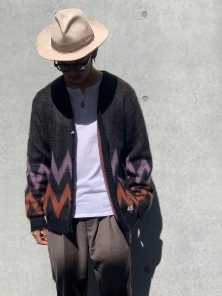 WACKO MARIA (ワコマリア) ZIGZAG MOHAIR CARDIGAN (モヘア