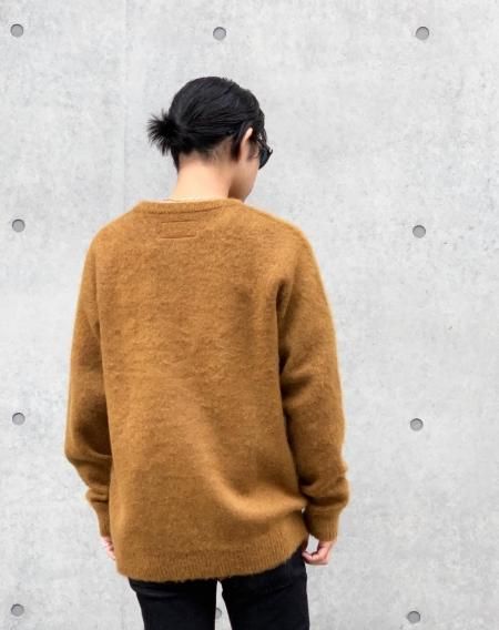 WACKO MARIA (ワコマリア) MOHAIR CREW NECK SWEATER (モヘアクルーネックセーター) BROWN