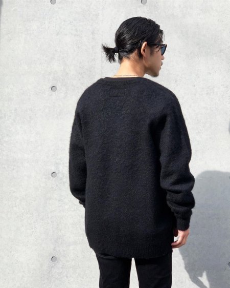 WACKO MARIA (ワコマリア) MOHAIR CARDIGAN (TYPE-3) (モヘアカーディガン) BLACK