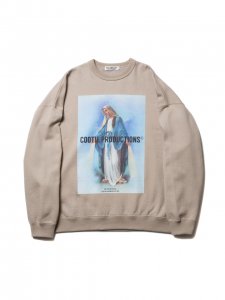 COOTIE (ƥ) Print Crewneck Sweatshirt (MARY) (ץȥ롼ͥåå) Beige