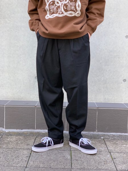 COOTIE (クーティー) Wool 2 Tuck Trousers (ウール 