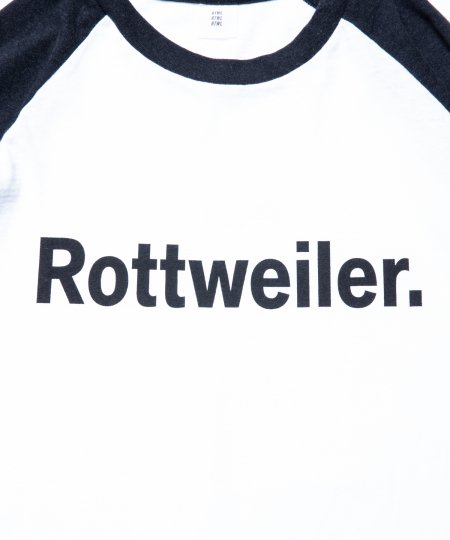 ROTTWEILER (ロットワイラー) R・W 3/4 Tee(7分袖TEE) BLACK