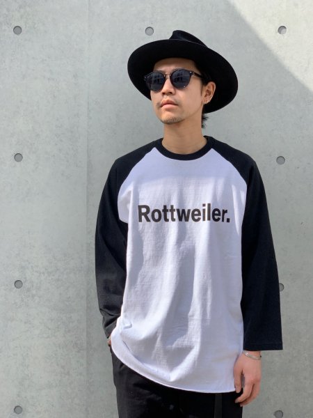 ROTTWEILER (ロットワイラー) R・W 3/4 Tee(7分袖TEE) BLACK