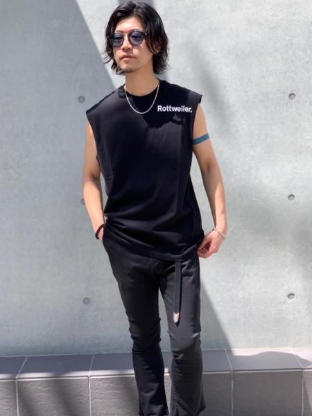 ROTTWEILER (ロットワイラー) R・W Cuttoff Tee (カットオフTEE) BLACK