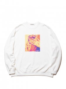 COOTIE (ƥ) Print Crewneck Sweatshirt (SACRED HEART)(ץȥ롼ͥåå)  Off White