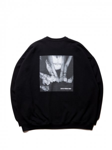 COOTIE (クーティー) Print Crewneck Sweatshirt (CHOLA) (プリントクルーネックスウェット) Black