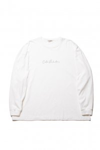 COOTIE (ƥ)   Print L/S Tee (LETTERED)  (ץȥ󥰥꡼Tee )  Off White