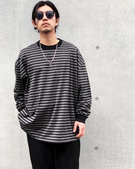 COOTIE クーティー Supima Cotton Border L/S Teeスーピマコットン