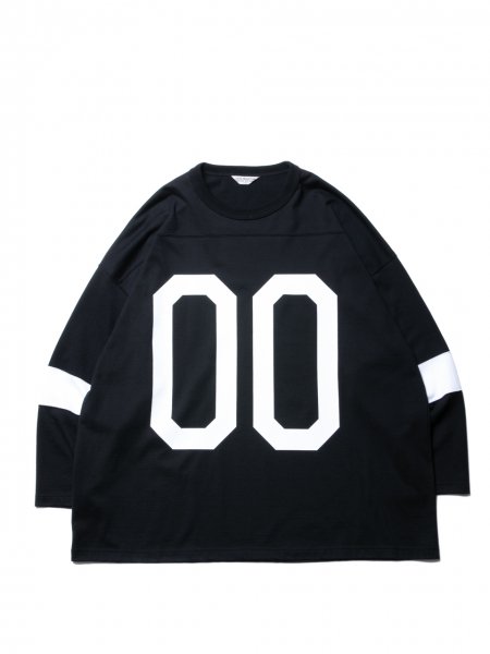 COOTIE (クーティー) Hockey L/S Tee (ホッケーL/S Tee )Black×White