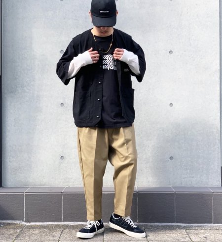 COOTIE (クーティー) T/C Hopsack 2 Tuck Trousers(T/C 