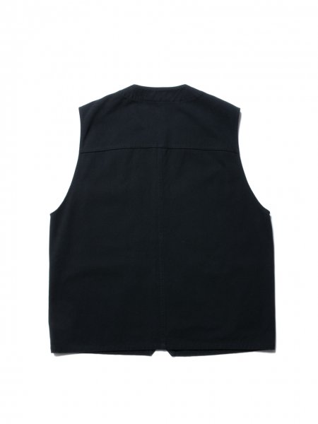 COOTIE (クーティー) Rough Twill Work Vest(ワークベスト)Black