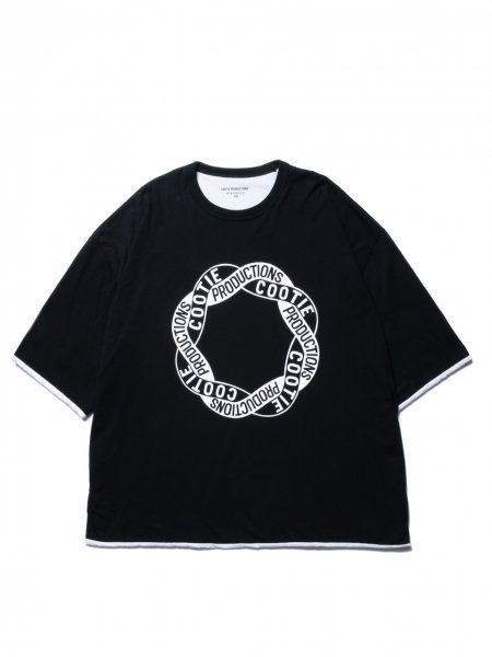 COOTIE (クーティー) Reversible S/S Tee(リバーシブルS/S Tee)Black×White