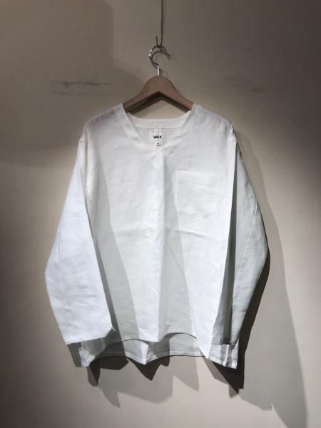 WAX (ワックス) Linen sleeping shirts (リネンスリーピングシャツ) WHITE