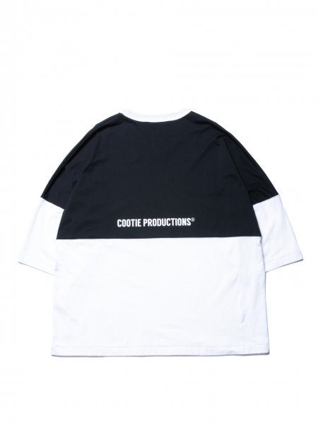 COOTIE (クーティー) Supima Cotton 2 Tone S/S Tee (スーピマコットン2トーンS/S Tee )  White×Black