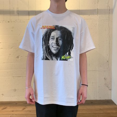 RAPTEES(ラップティーズ) BOB MARLEY PHOTO SS TEE (プリント半袖TEE) WHITE