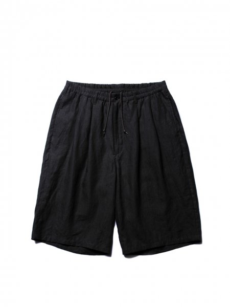 COOTIE (クーティー) Linen 2 Tuck Easy Shorts(リネンツータックイージーショーツ) Black