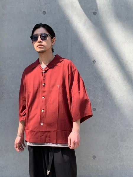 COOTIE (クーティー) Rayon Open-Neck S/S Shirt (レーヨン