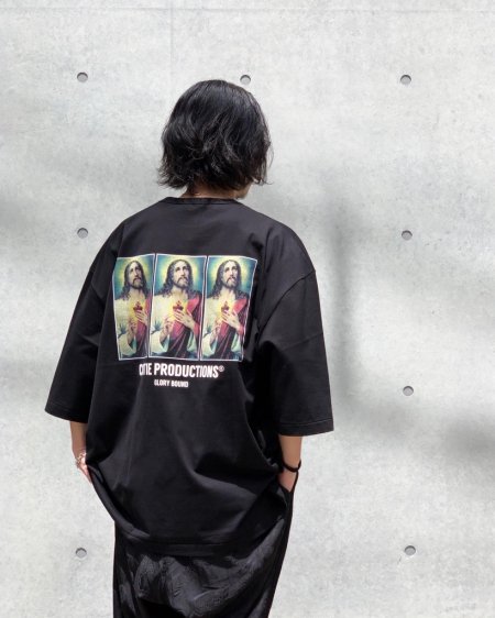 COOTIE (クーティー) Print Oversized S/S Tee (JESUS)(プリント