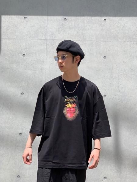 COOTIE (クーティー) Print Oversized S/S Tee (SACRED HEART