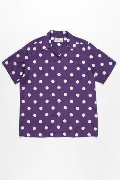 WACKO MARIA HAWAIIAN S/S SHIRTS Purpleカラーパープル