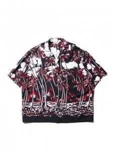 COOTIE (ƥ) Palm Tree Open-Neck S/S Shirt (ץͥåS/S Shirt)Black