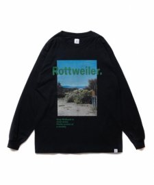 ROTTWEILER (åȥ磻顼) Desert Photo LS Tee (󥰥꡼Tee) BLACK