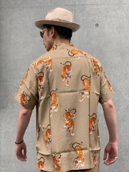 WACKOMARIA TIM LEHI HAWAIIAN SHIRT beige