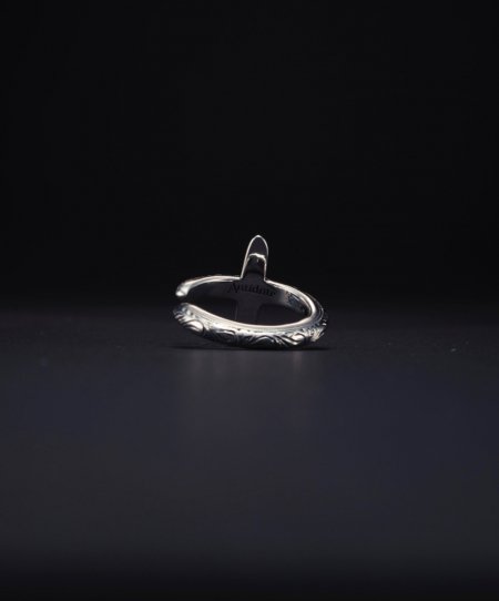 【残り1点】ANTIDOTE BUYERS CLUB(アンチドートバイヤーズクラブ)Engraved Cross Ring(クロスリング)  Silver950